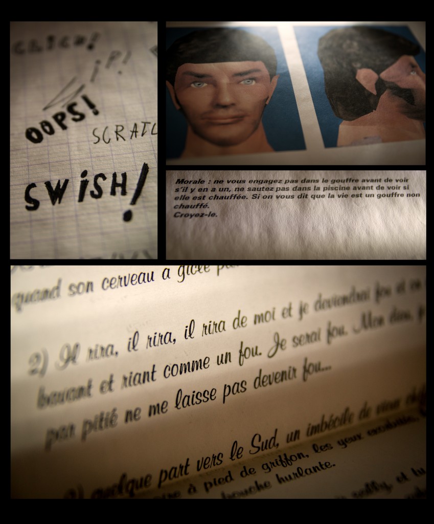 Je suis tombé sur un vieux carnet que je tenais quand j'étais au collège.